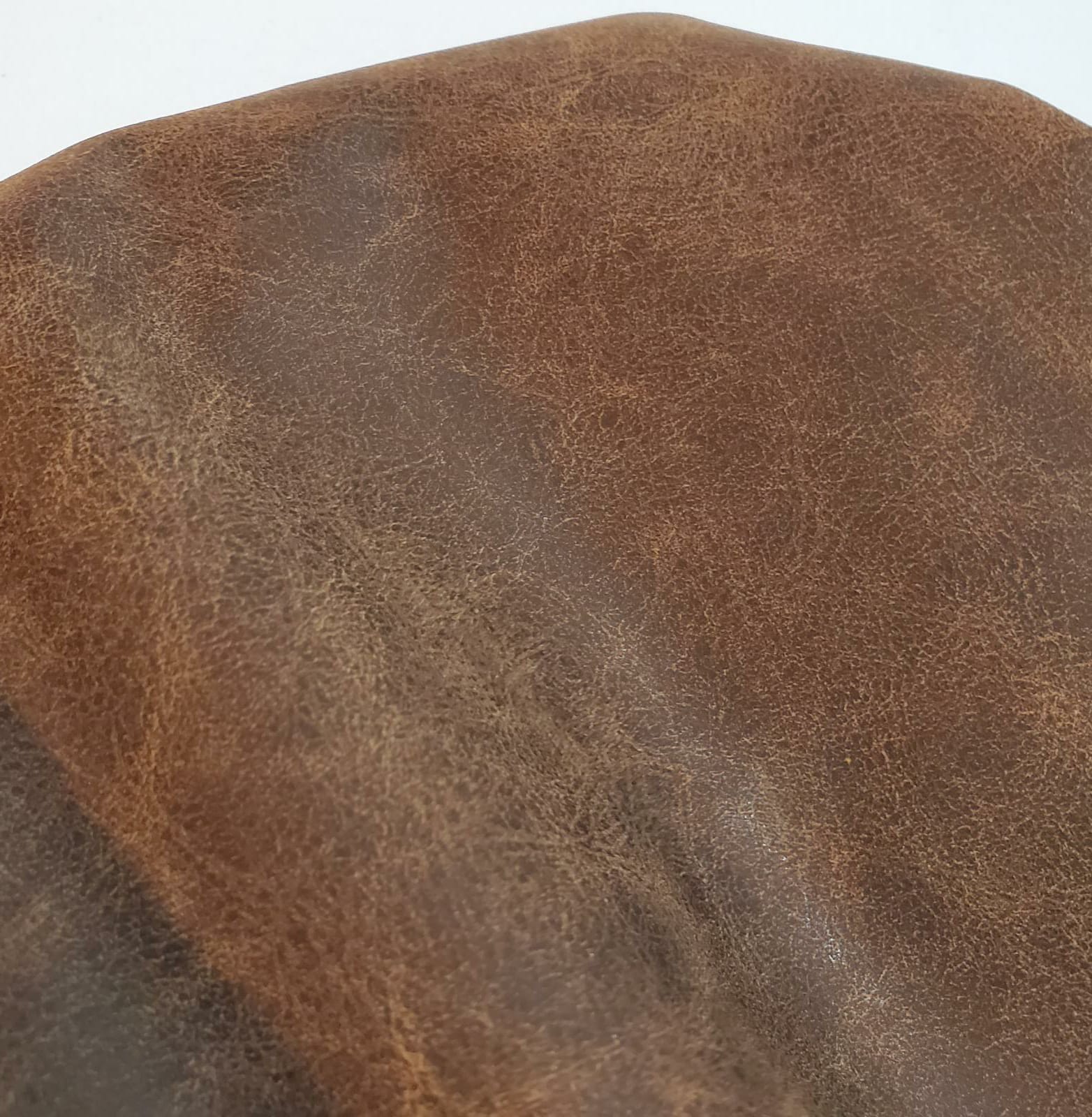 Designer Fabrics G345 54 in. Wide Brown, Metallic Raised Floral Vines  Upholstery Faux Leather 